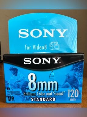 Sony 120 min 8mm MP NTSC Standard Video Cassette P6-120MPL for Video 8 Cameras